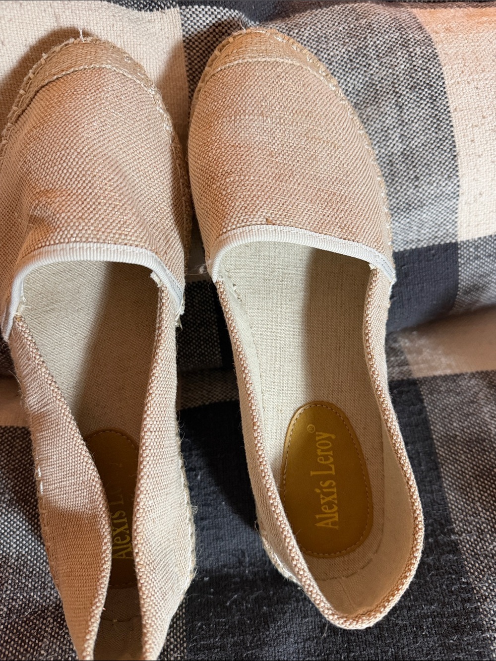 Women's Canvas Espadrille Flats in Blush